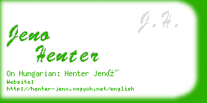 jeno henter business card